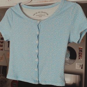 Aero Shrunken Tee Baby Blue